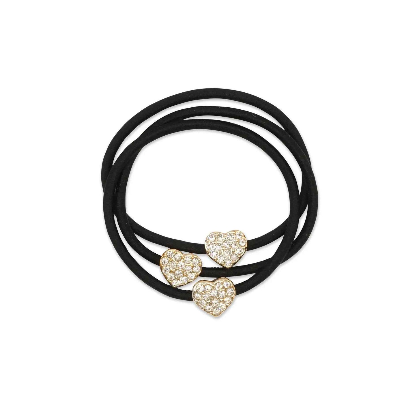 CRYSTAL HEART HAIR TIE