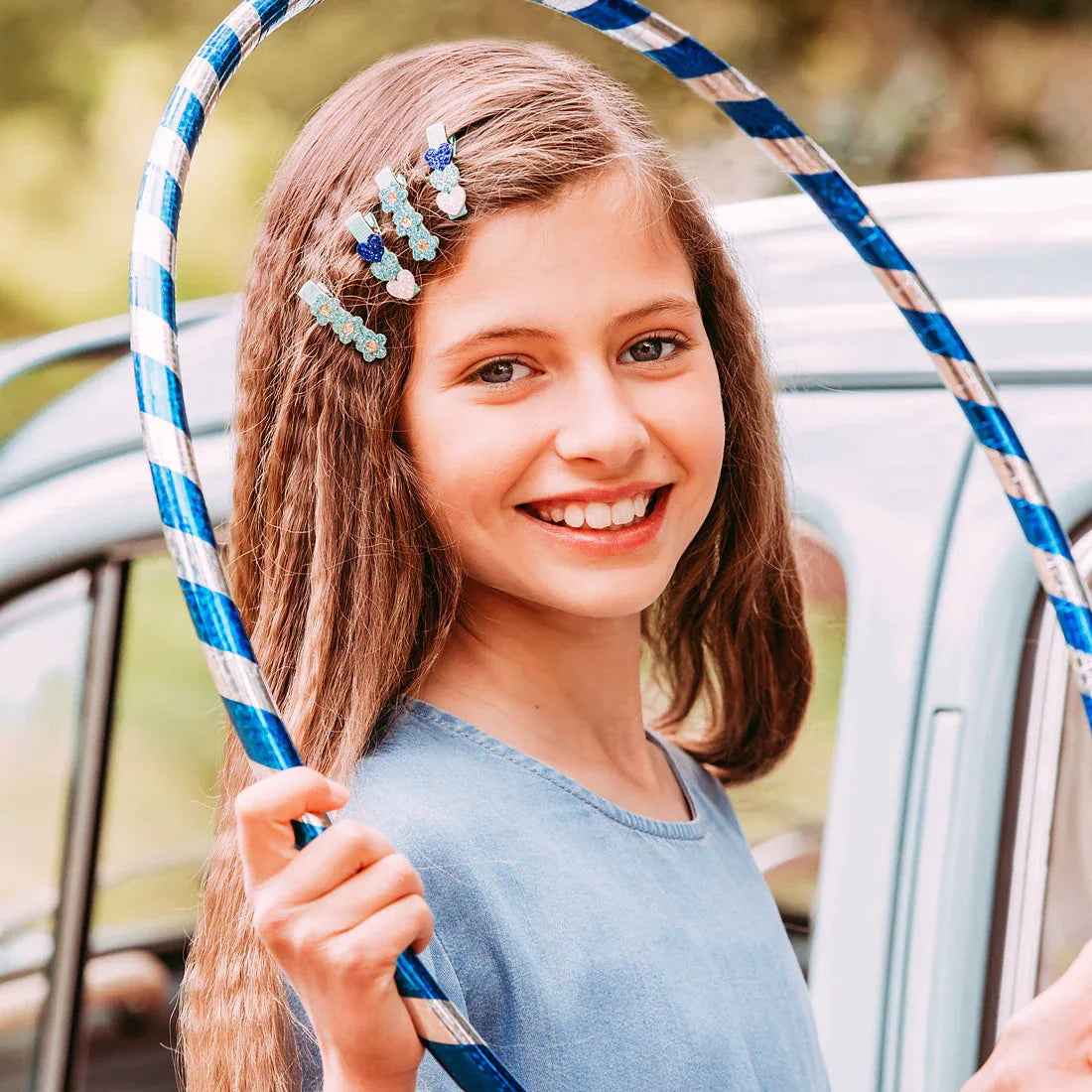 TRIPLE DAISY HAIR CLIP