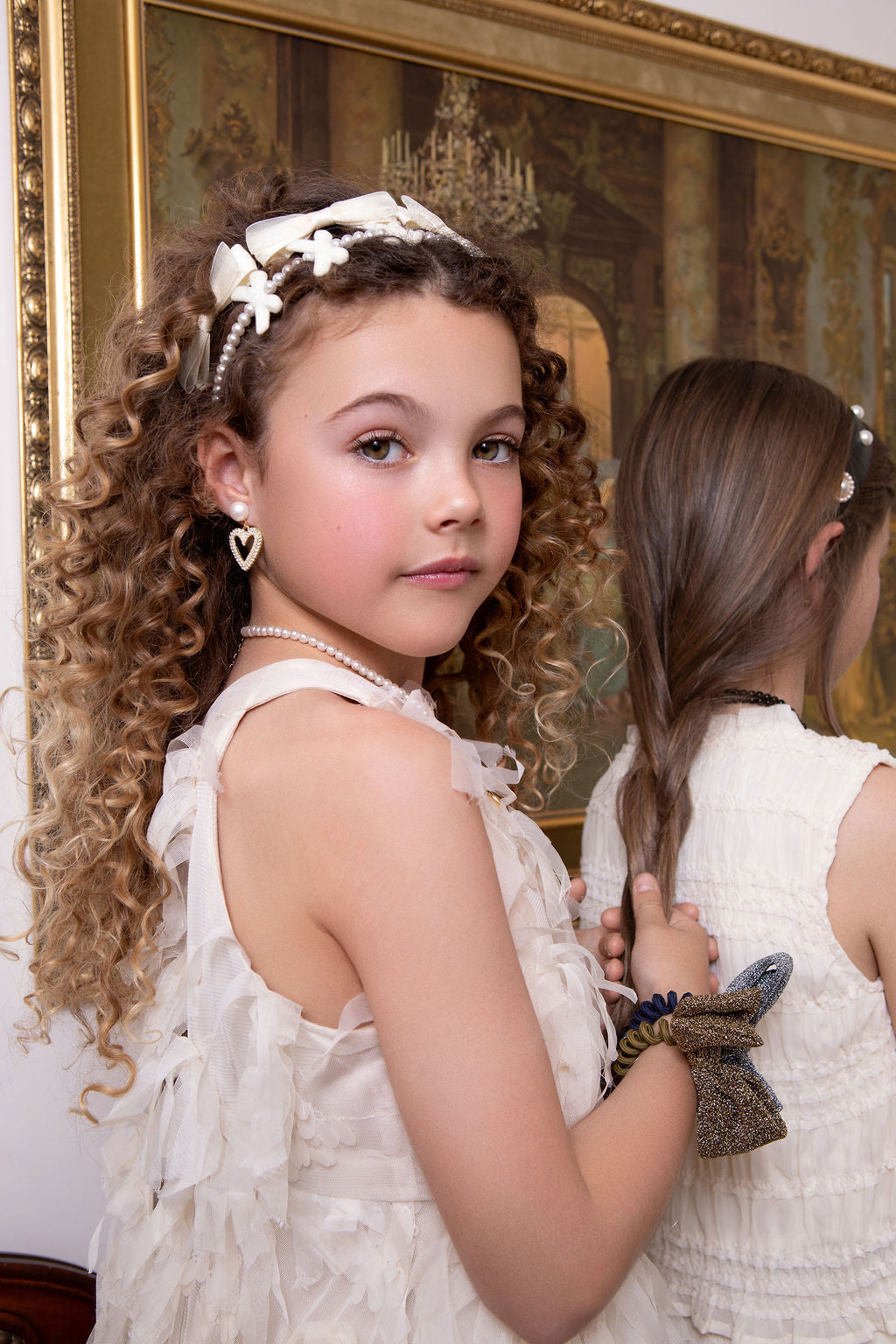 TRIO RIBBON PEARL HEADBAND