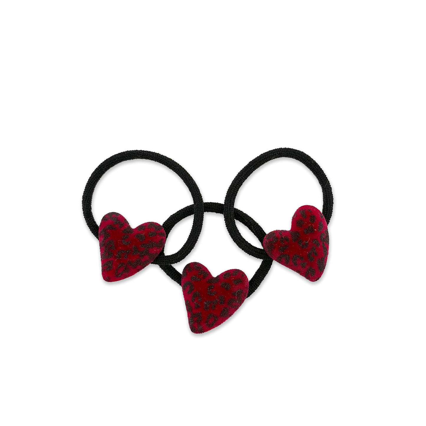 VELVET HEART HAIR TIE
