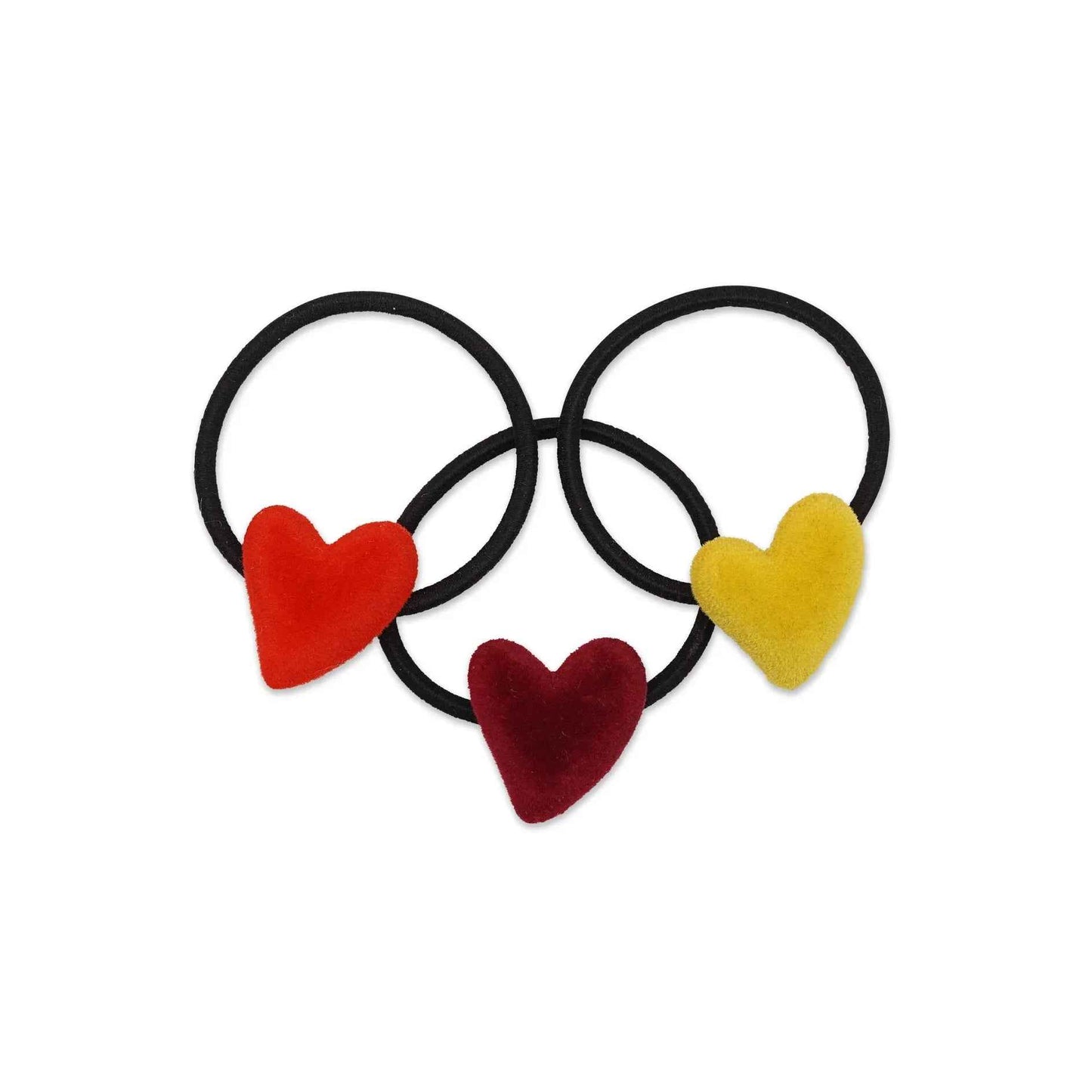VELVET HEART HAIR TIE