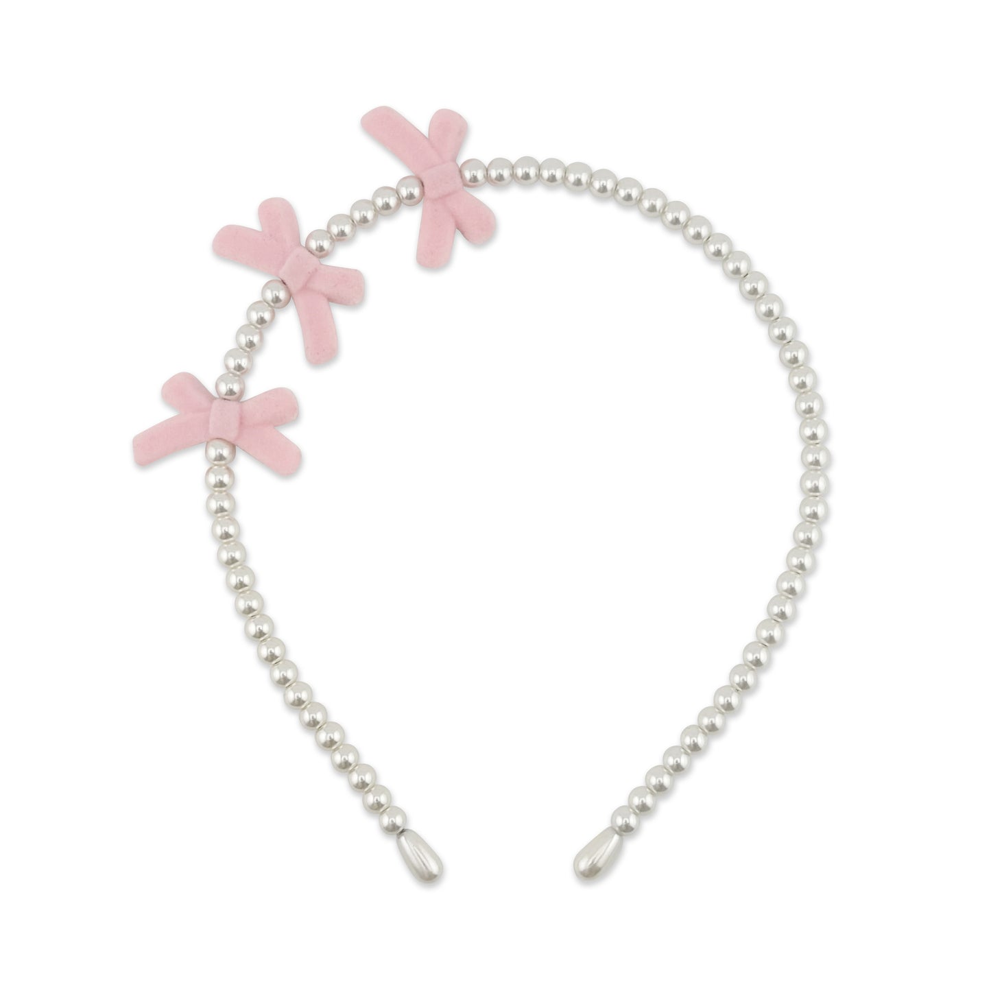 TRIO RIBBON PEARL HEADBAND