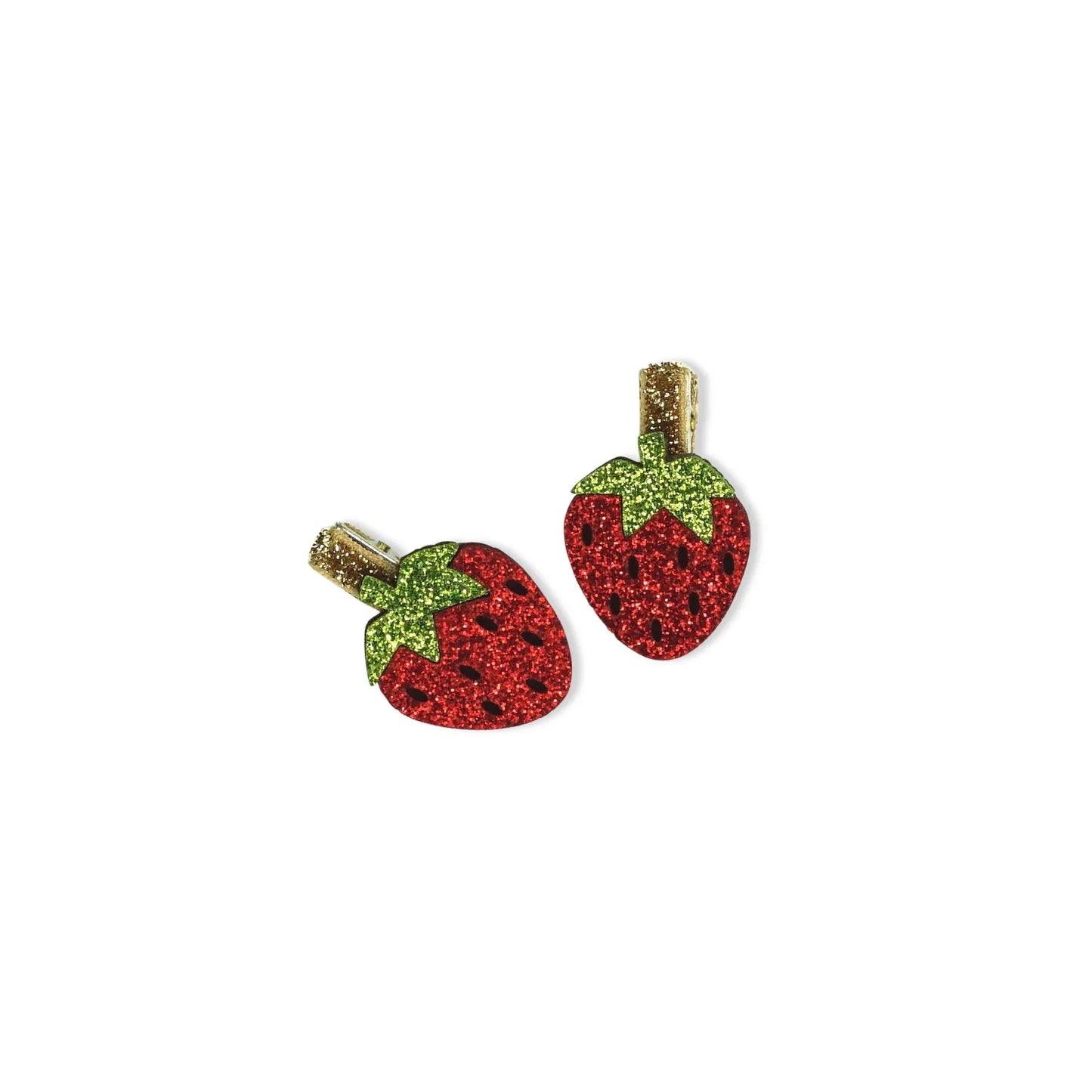 MINI GLITTER FRUIT HAIR CLIP - Milk x Soda