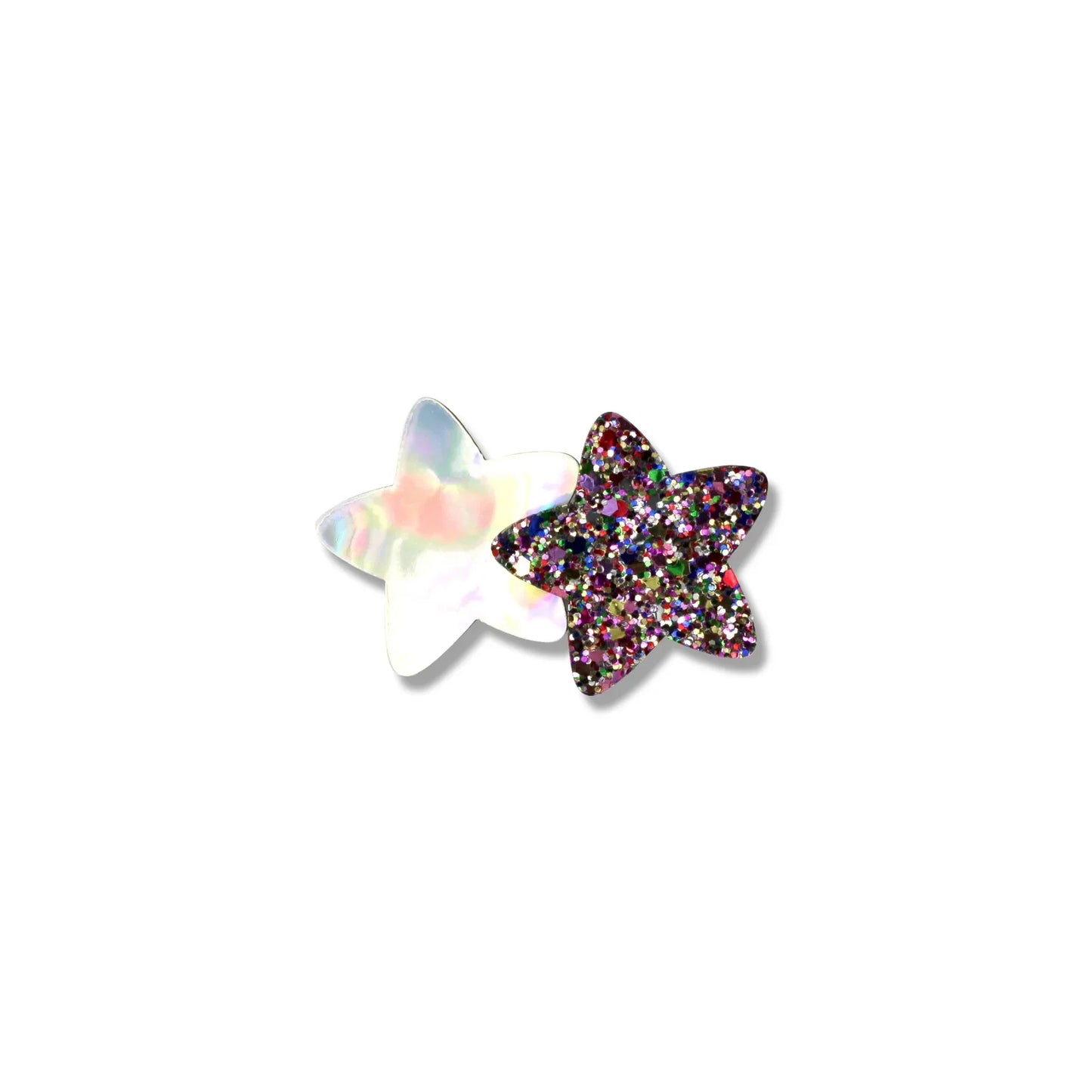 GLITTER 2 STAR HAIR CLIP - Milk x Soda