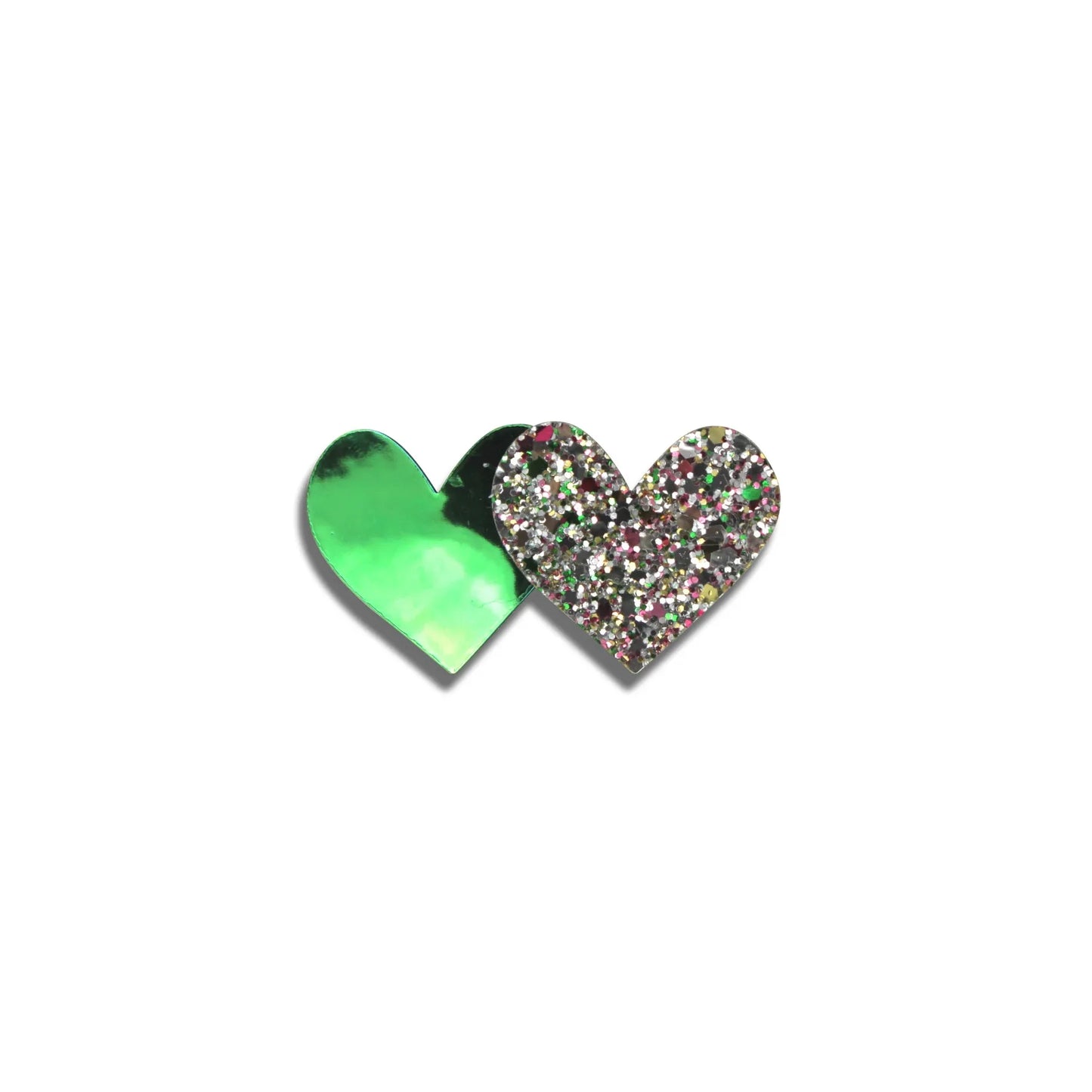 GLITTER 2 HEART HAIR CLIP - Milk x Soda