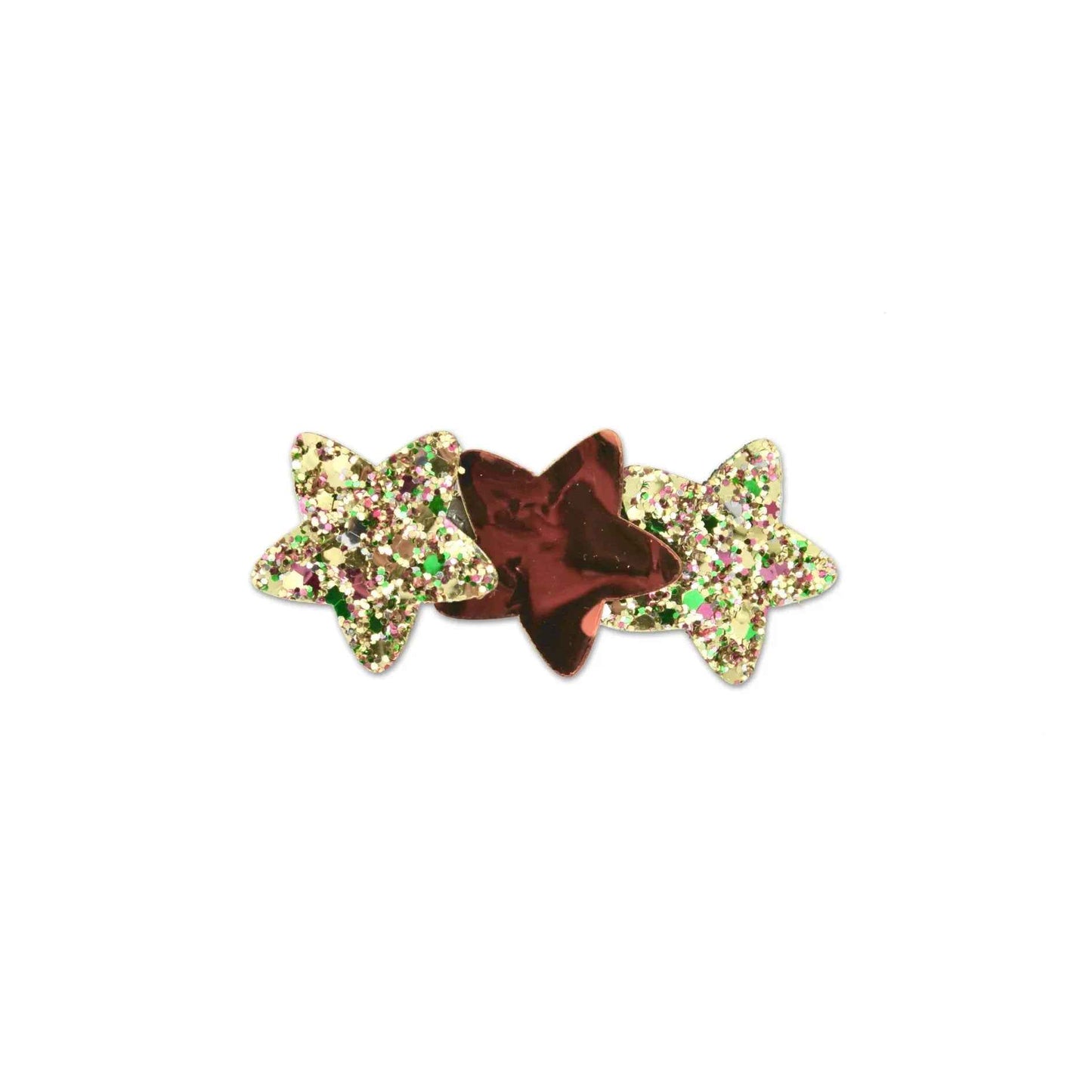 GLITTER 3 STARS HAIR CLIP