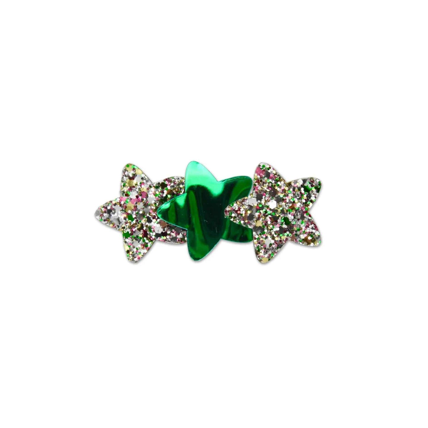 GLITTER 3 STARS HAIR CLIP