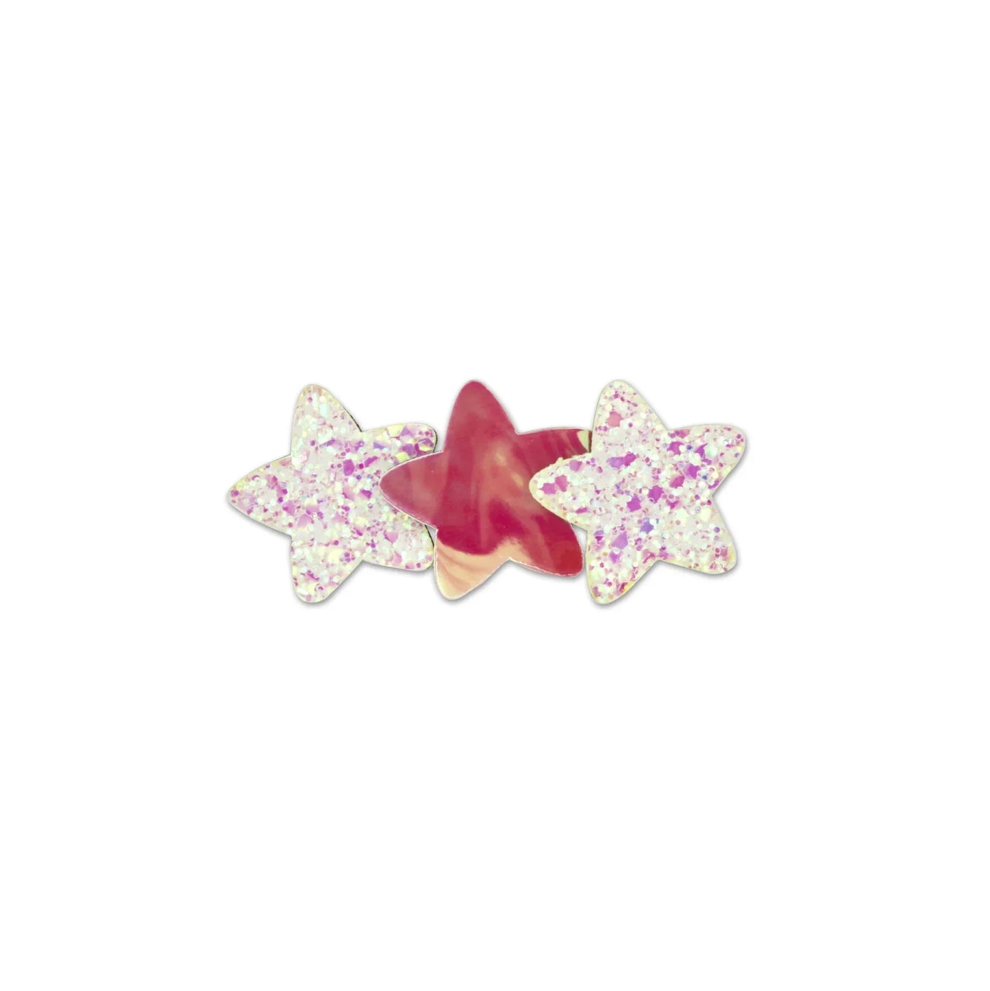 GLITTER 3 STARS HAIR CLIP - Milk x Soda