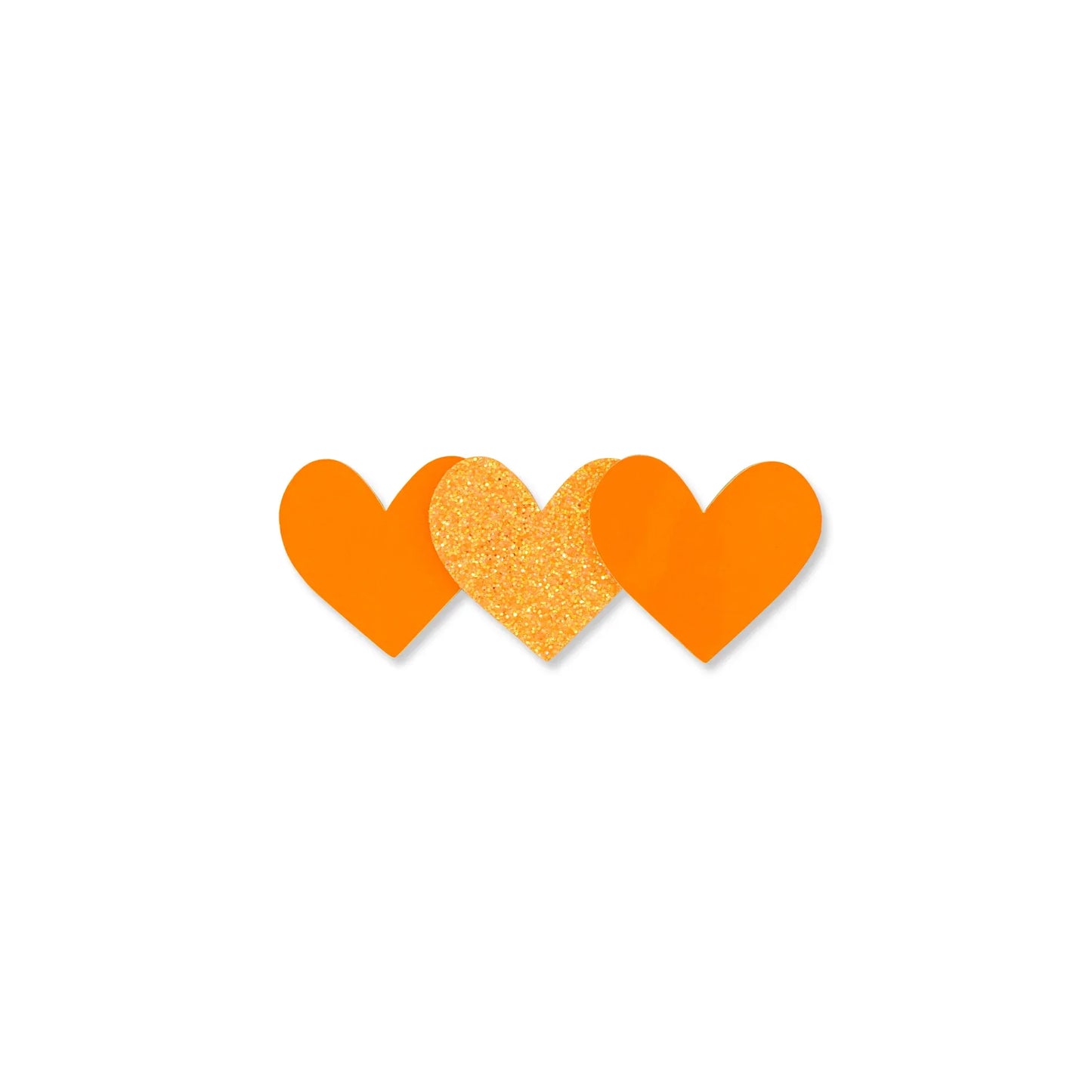 GLITTER 3 HEARTS HAIR CLIP - Milk x Soda