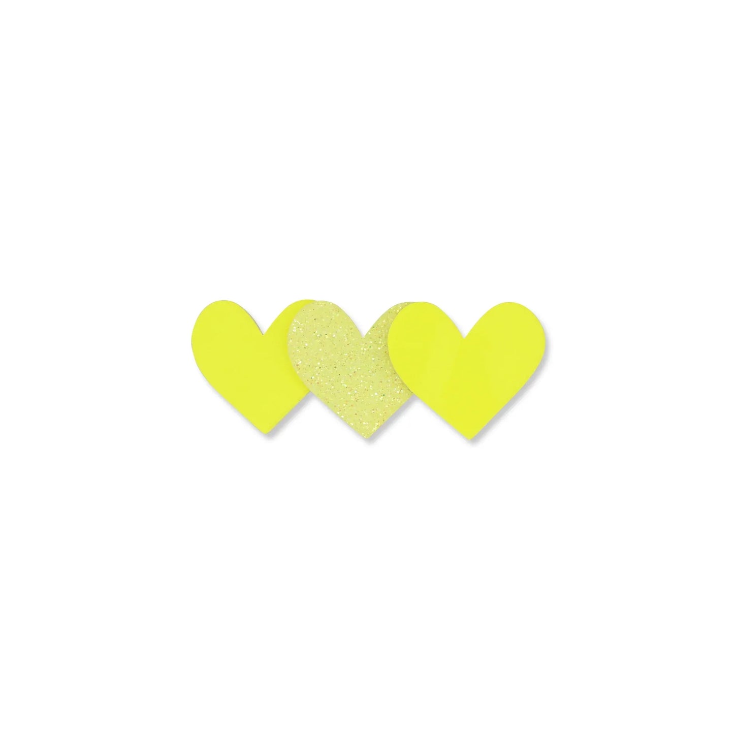 GLITTER 3 HEARTS HAIR CLIP - Milk x Soda